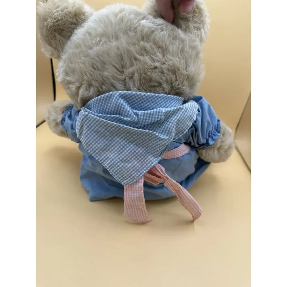 Vintage 1985 Graphics International Grandma & Grandpa Teddy Bear Plush Pair